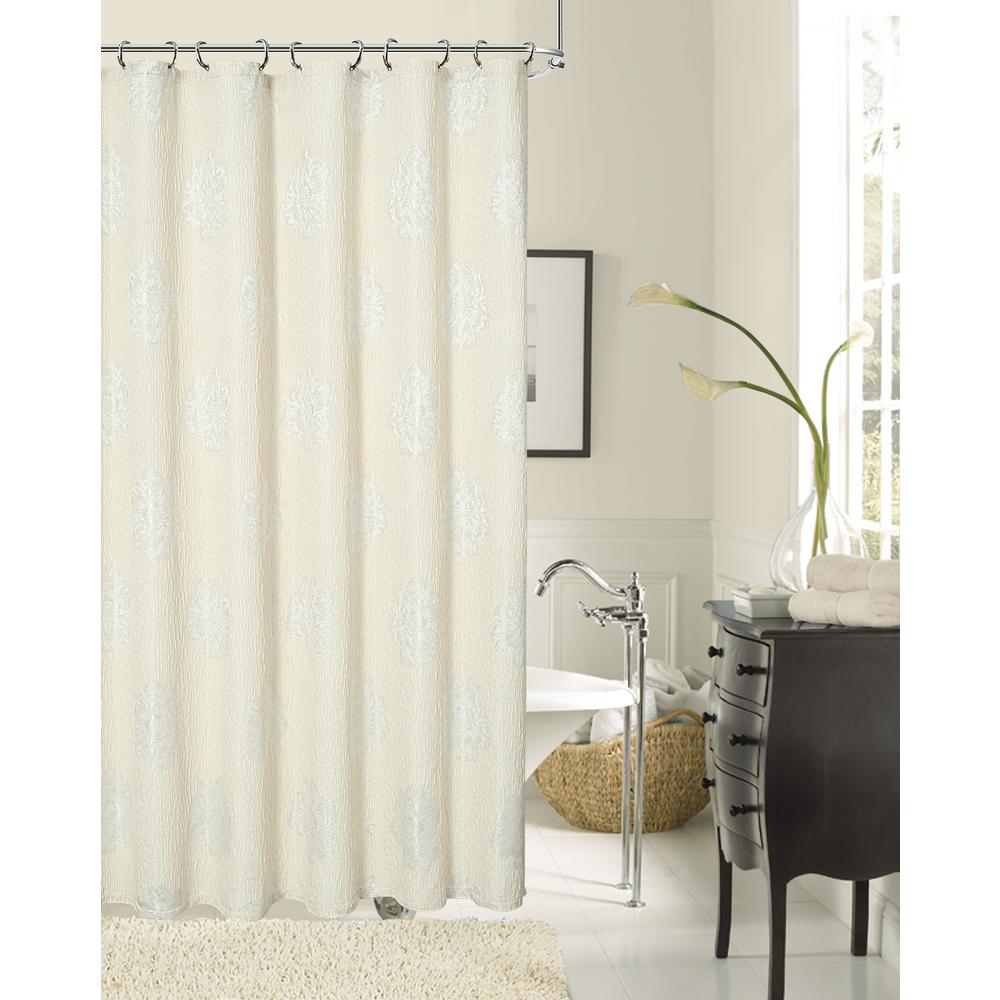 Cream Shower Accessories Bath The Home Depot Natural Shower Curtain