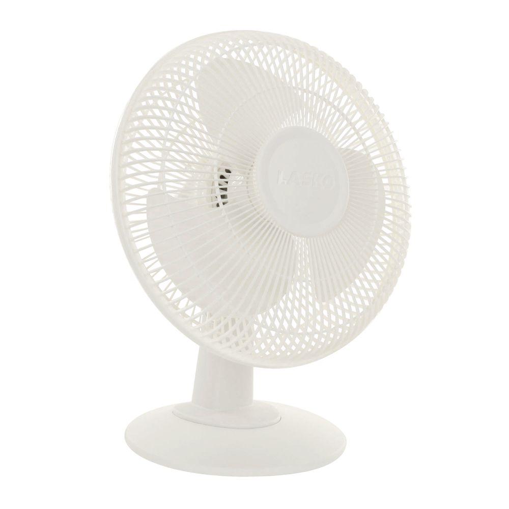 Hunter Retro 12 In 3 Sd Oscillating Table Fan With All Metal Table Fan In White