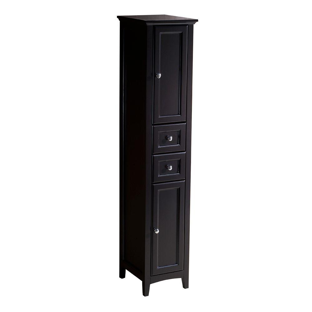Fresca Linen Cabinets Bathroom Storage The Home Depot Oxford 14 In W X 68 H 15 3 4