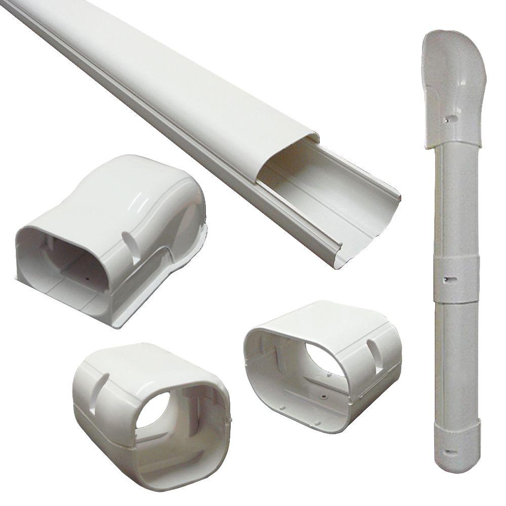 DuctlessAire 3 in. x 7.5 ft. Cover Kit for Air Conditioner and Heat Pump Line Sets Ductless