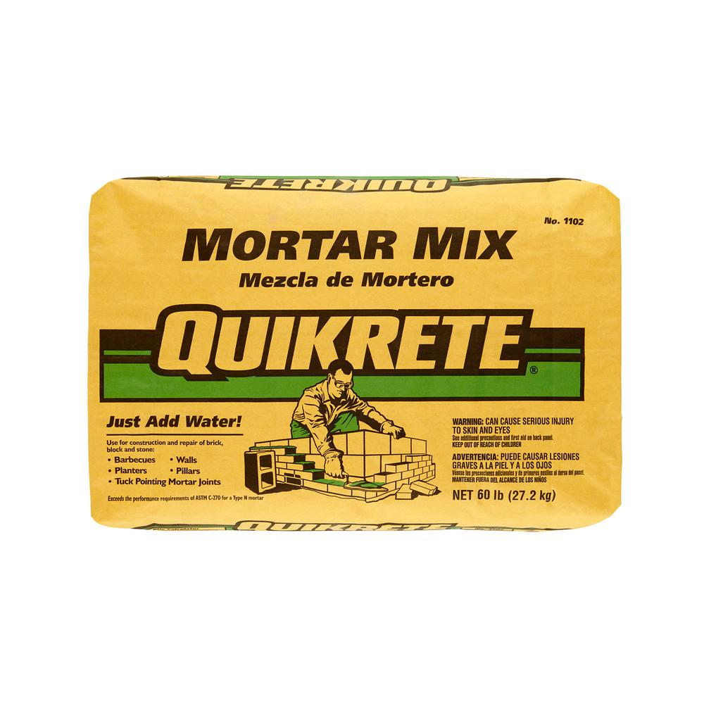 Quikrete 60 Lb Mortar Mix The Home Depot