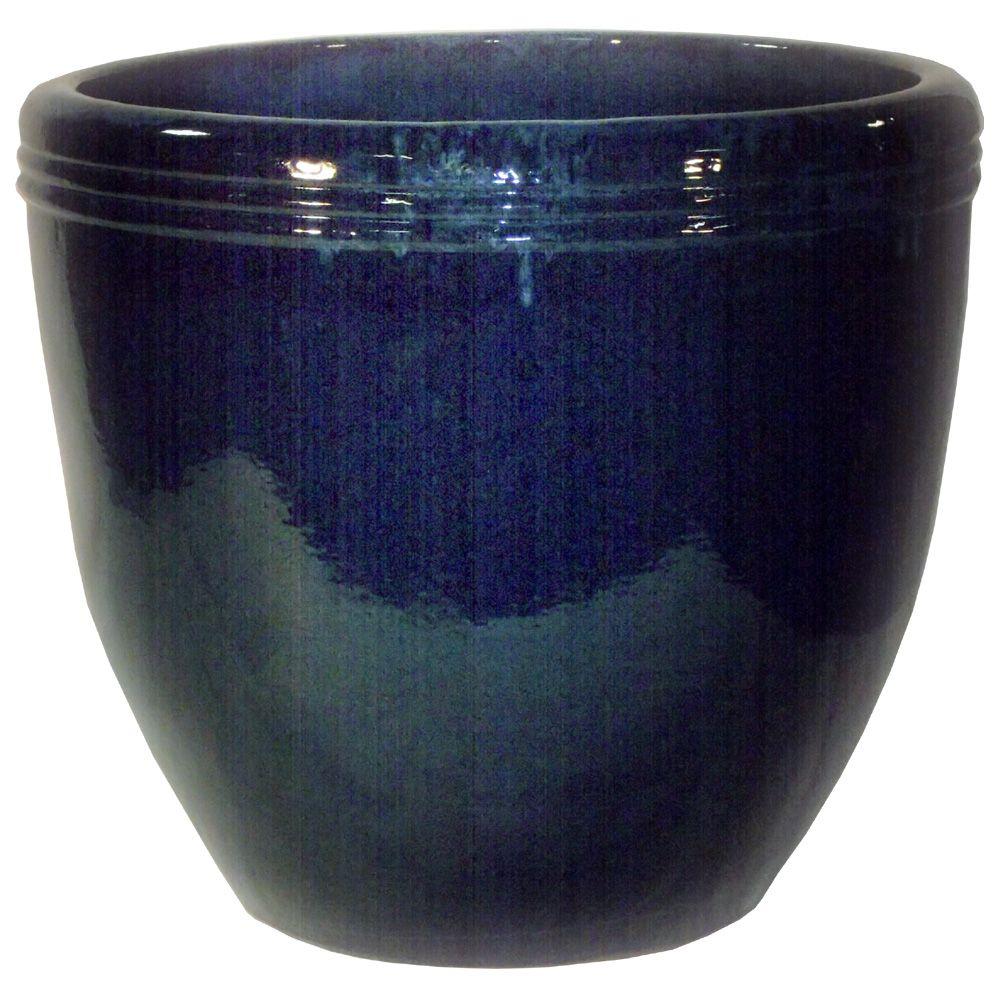 Trendspot 20 in. Ceramic Aloha Round PlanterCR1003720THD