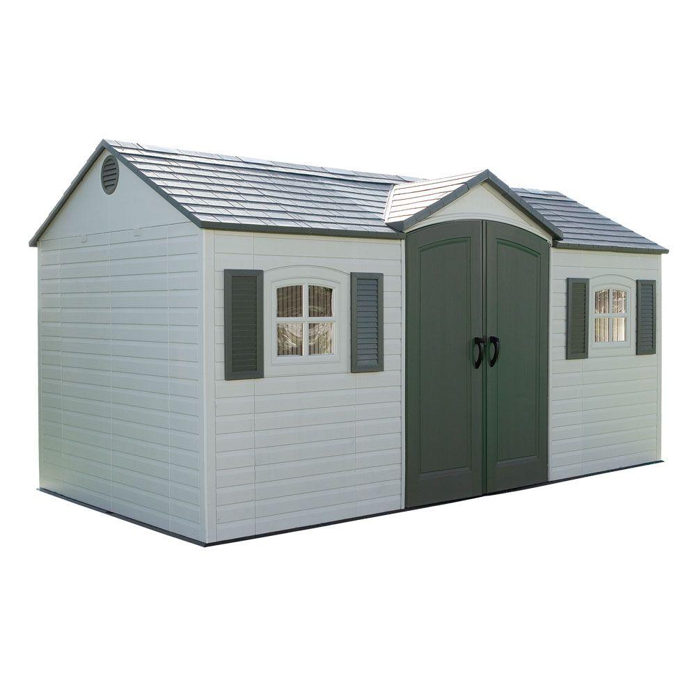 Lifetime 15 ft. x 8 ft. Outdoor Garden Shed-6446 - The ...