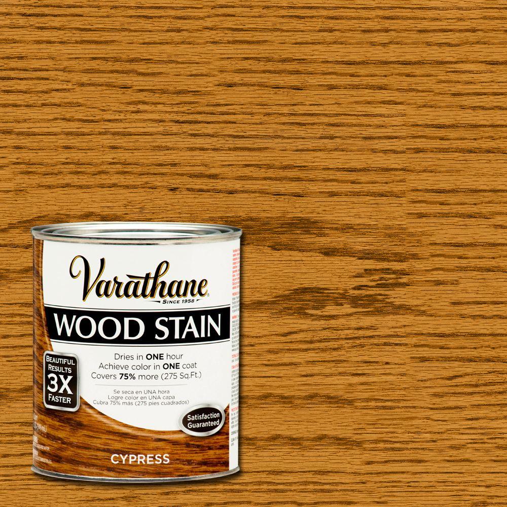 Varathane 1 Qt Cypress Premium Fast Dry Interior Wood Stain 266254 Cypress Premium Fast Dry Interior Wood Stain 266254 The Home Depot