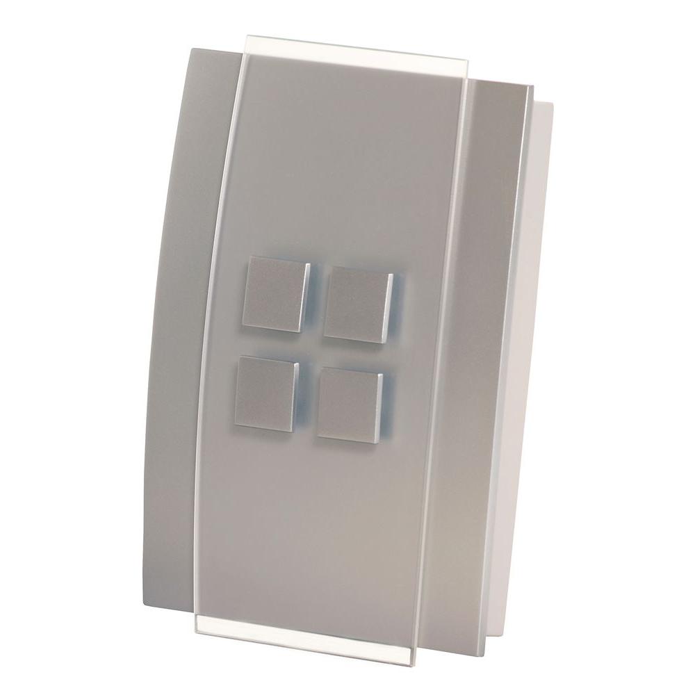Honeywell Decor Series Wireless Door Chime with Push Button, Satin