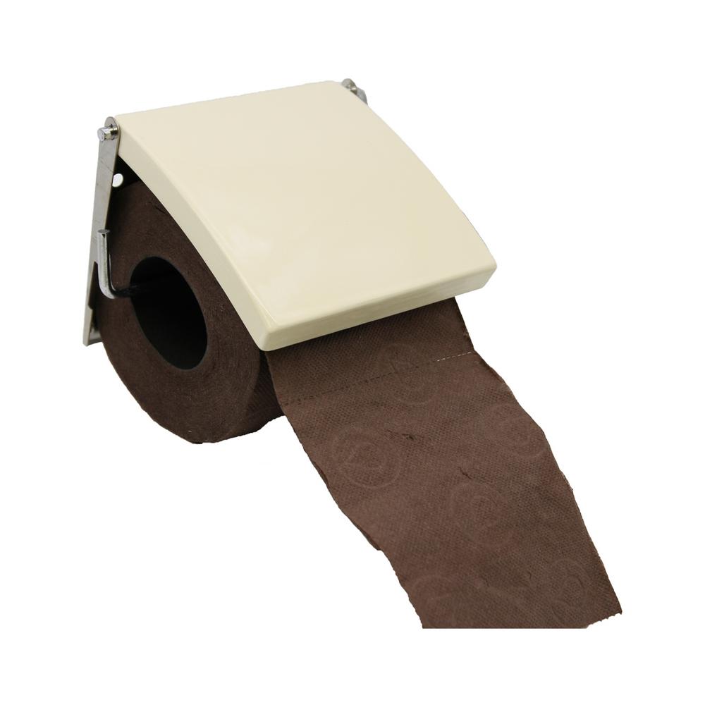 beige toilet roll holder