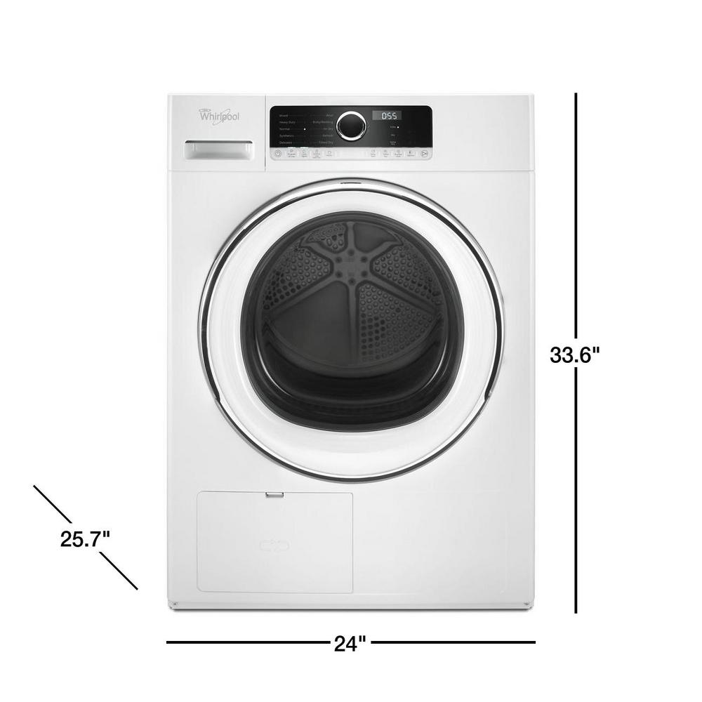 Whirlpool 4 3 Cu Ft 240 Volt White Compact Stackable Heat Pump 8 Whirlpool 4 3 Cu Ft 240 Volt White Compact Stackable Heat Pump Ventless Dryer