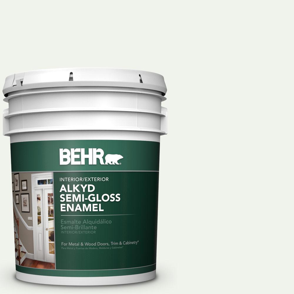BEHR 5 gal. WB510 Frosted Juniper SemiGloss Enamel