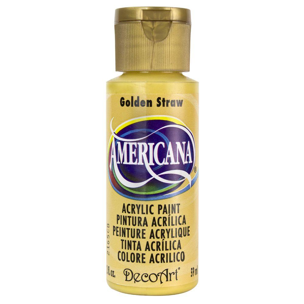 DecoArt Americana 2 oz. Golden Straw Acrylic PaintDA1683 The Home Depot