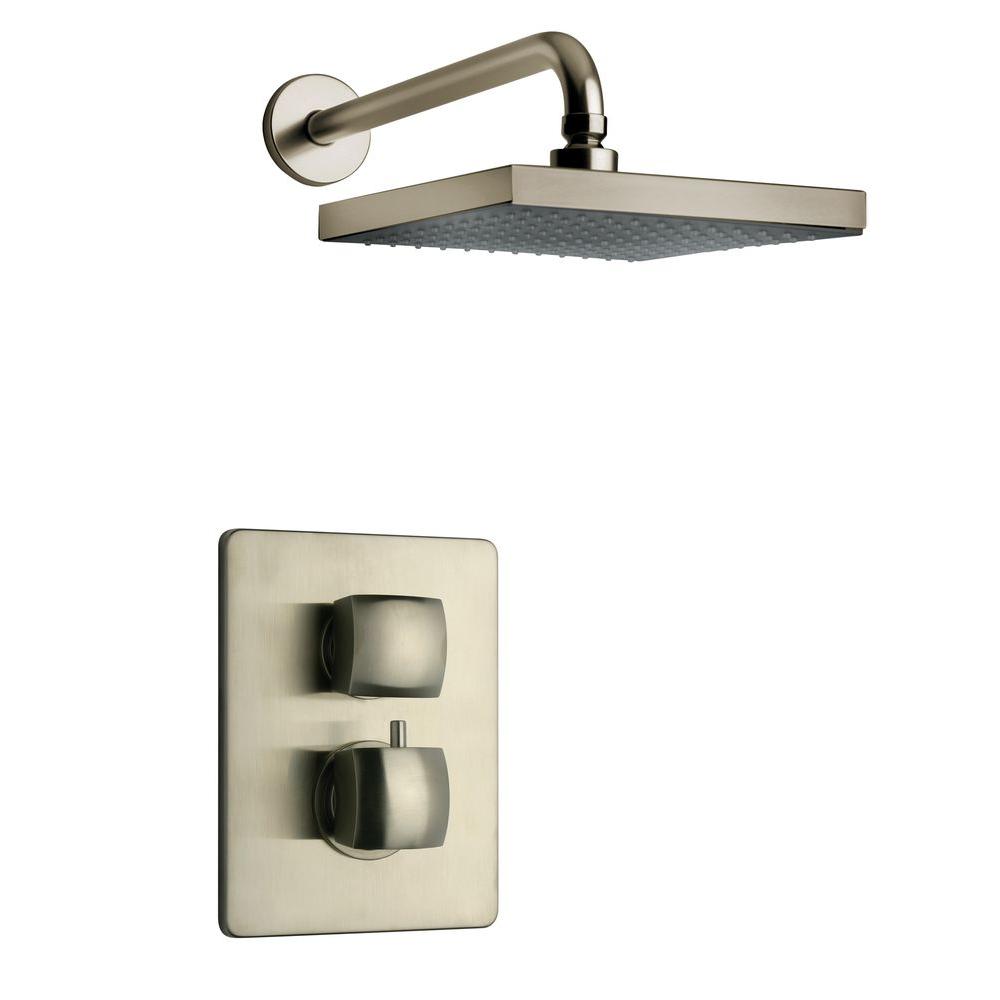 LaToscana Lady Brushed Nickel Shower System 2-SHOWERLAPW2 - The Home Depot