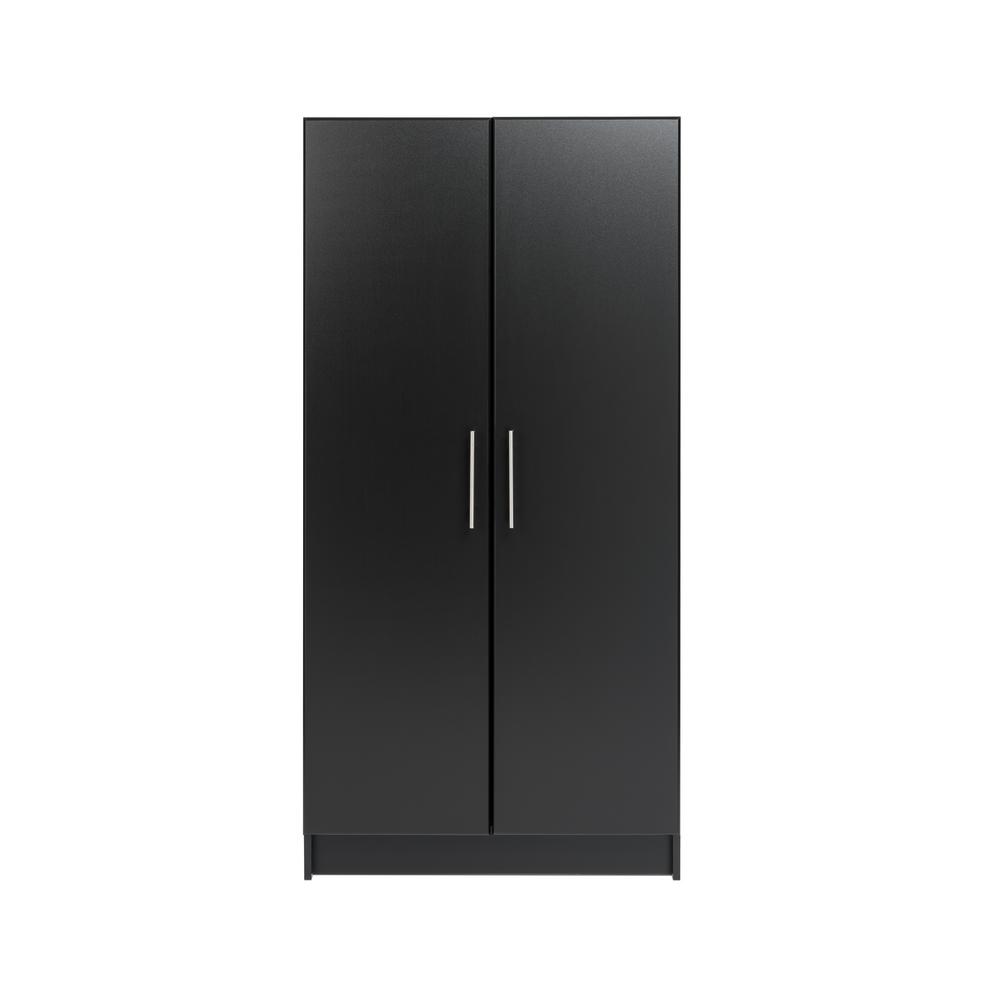 Prepac Elite Black 32 In Wardrobe Cabinet Bew 3264 The Home Depot