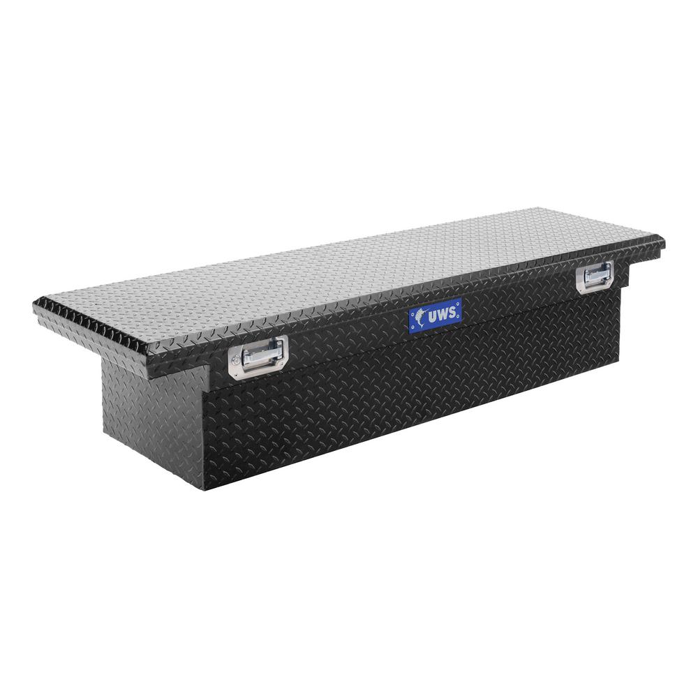 UWS 72.00 in Gloss Black Aluminum Low Profile Crossbed Truck Tool Box ...