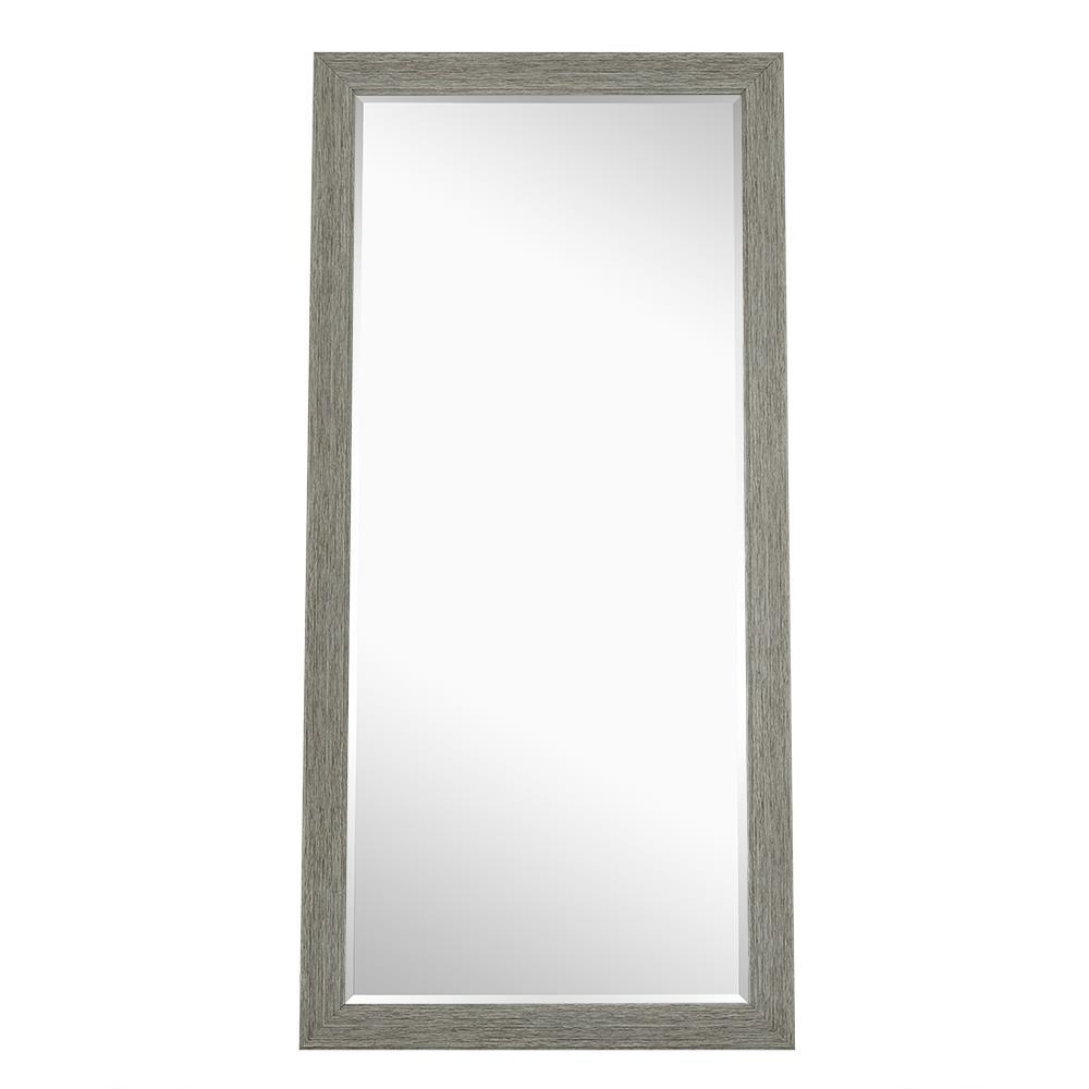 Naomi Home Oversized Gray Wood Beveled Glass Classic Mirror (72 in. H X ...