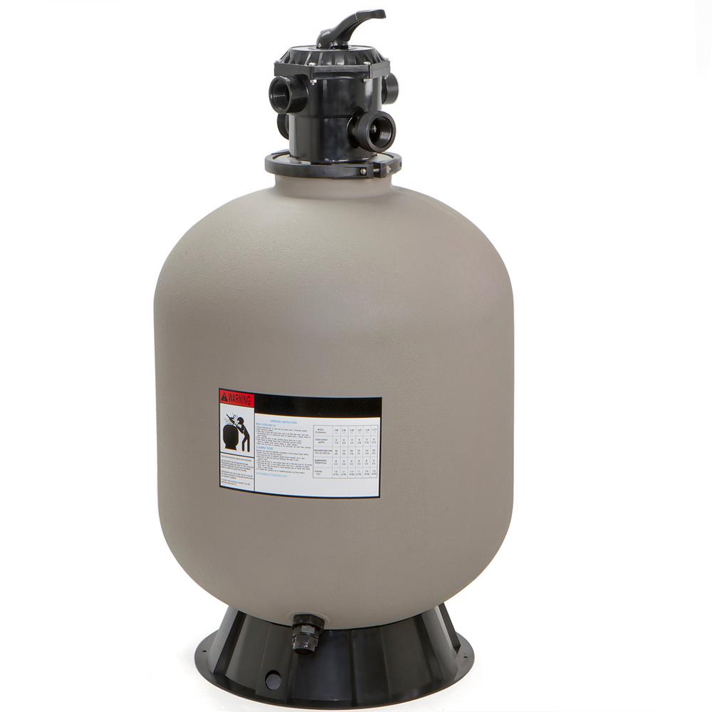 XtremepowerUS 24  Swimming Pool Sand Filter Inground Above Ground System with 7-Way Valve Pond up to 29 400 Gallons