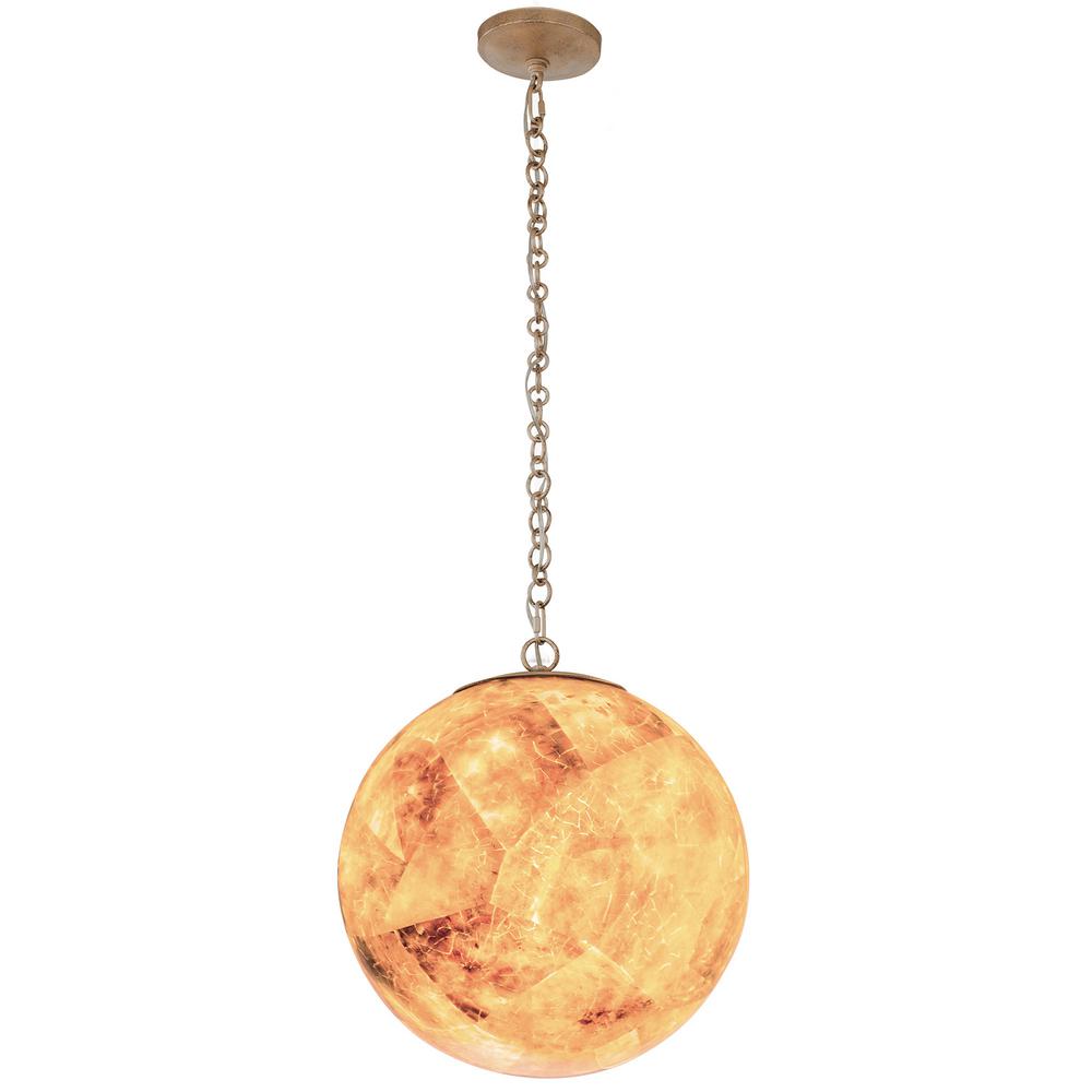 Varaluz Big 1 Light Gold Dust Orb Mini Pendant With Reclaimed Big 1 Light Gold Dust Orb Mini Pendant With Reclaimed Champagne S