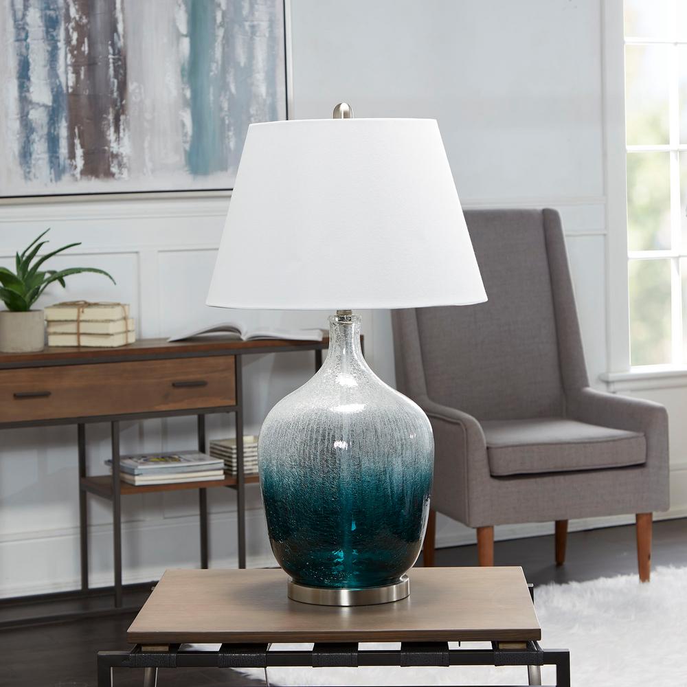ombre glass table lamp