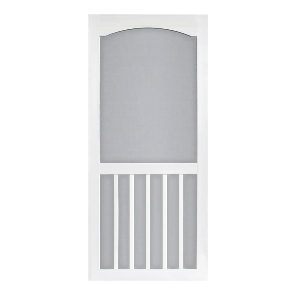 Screen Tight 36 In X 80 In Brookgreen Solid Vinyl White Screen