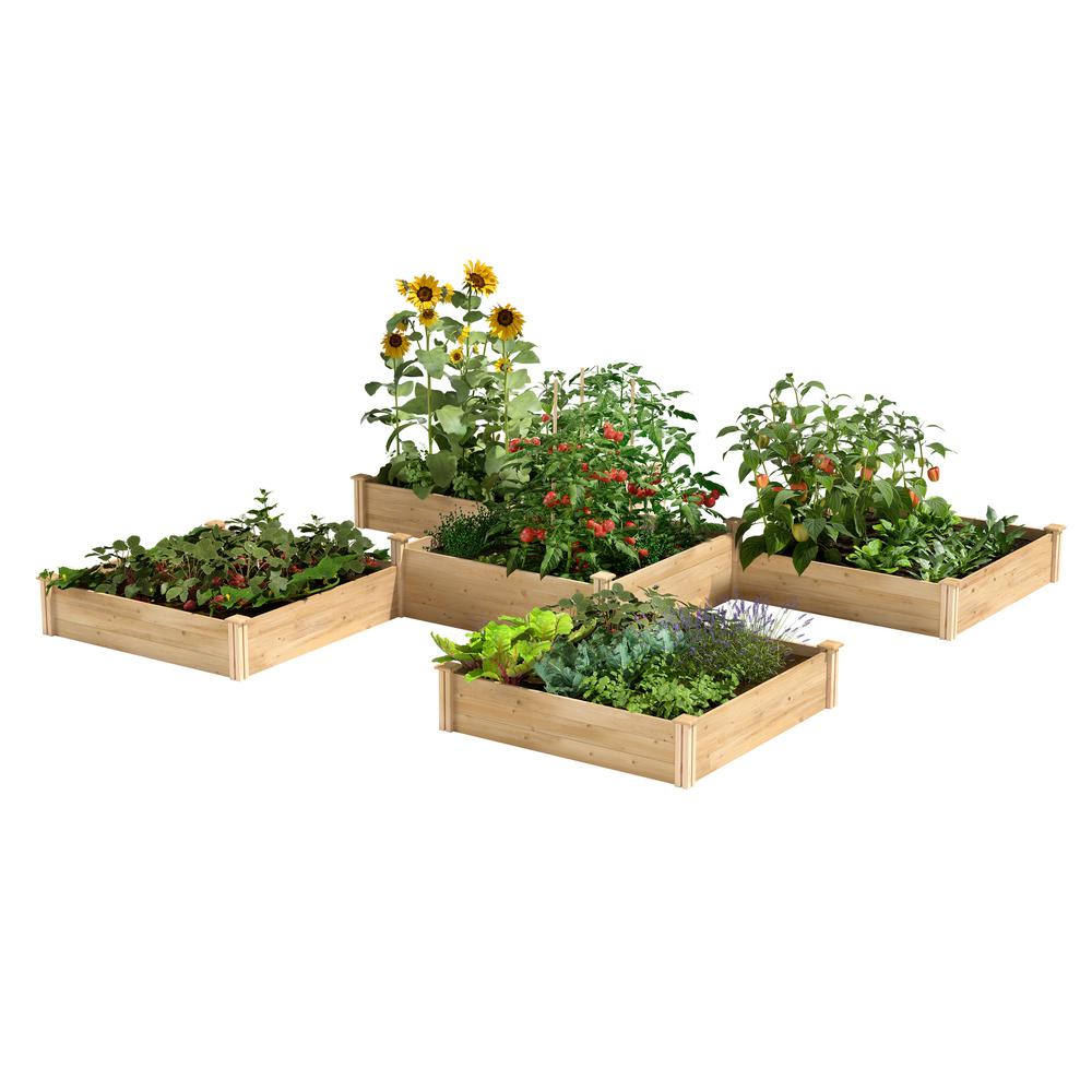 Greenes Fence 12 Ft X 80 Sq Original Cedar Raised Garden Bed Rc12t8s64b The Home Depot - Home Depot Garden Bed Fencing Greenes Fence 12 Ft X 80 Sq Original Cedar Raised Garden Bed Rc12t8s64b The Home Depot - Home Depot Garden Bed Fencing