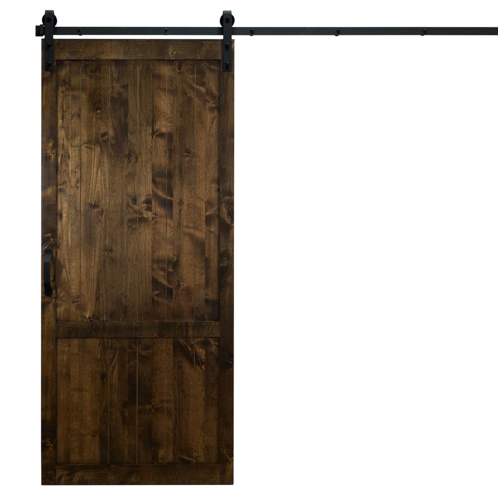 42 In X 84 In Country Vintage Dark Chocolate Alder Wood Interior