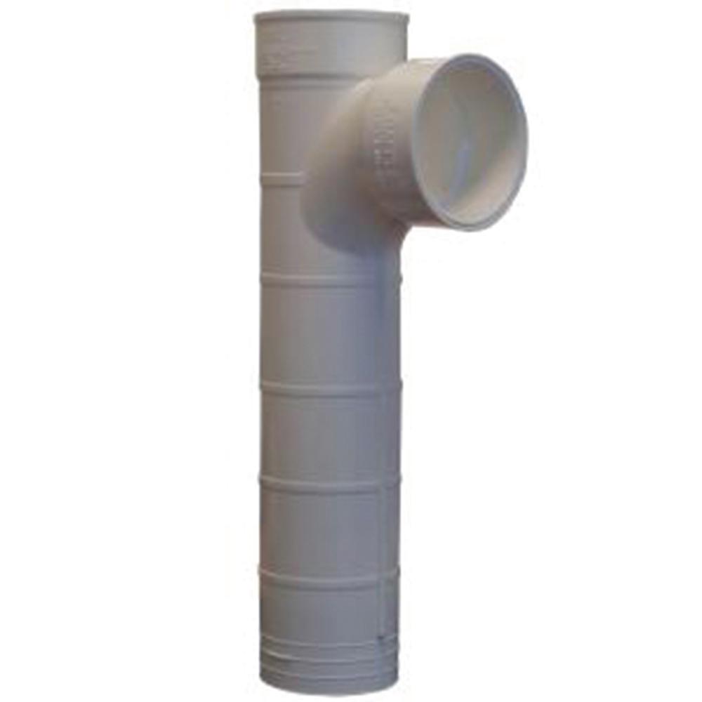 Norwesco 4 in. TufTite PVC Inlet/Outlet Tee63491 The Home Depot