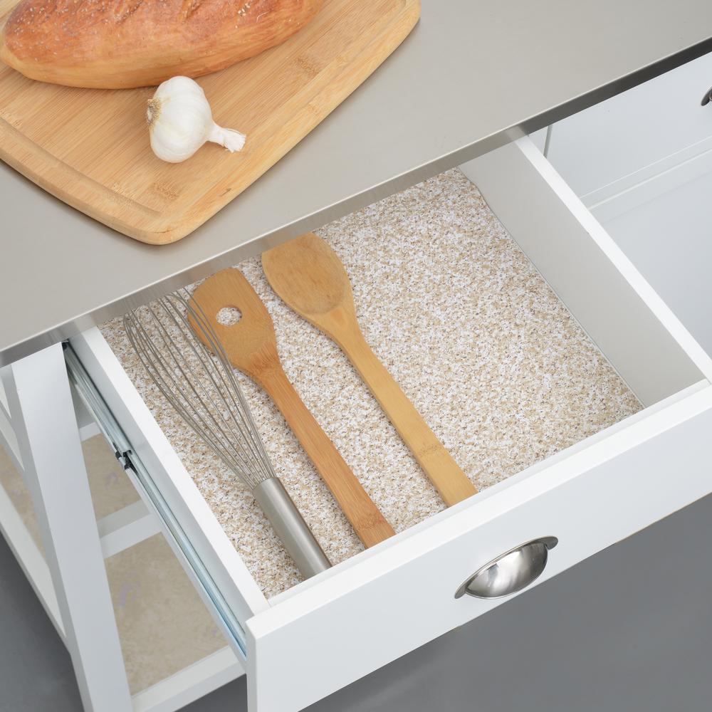 Con Tact Grip Prints Beige Granite Shelf And Drawer Liner Set Of