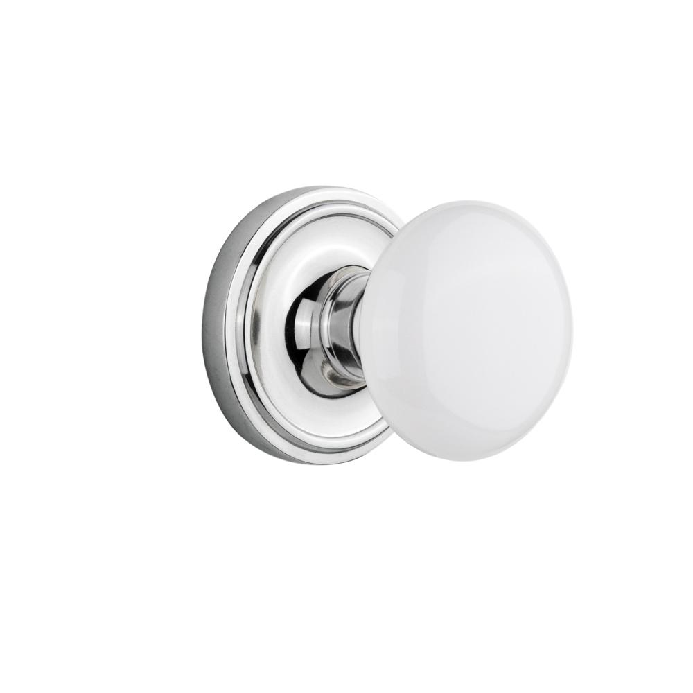 Porcelain Door Knob on Rose Tradco 9244 Available in Multiple Finishes Porcelain Door Knob on Rose Tradco 9244 Available in Multiple Finishes