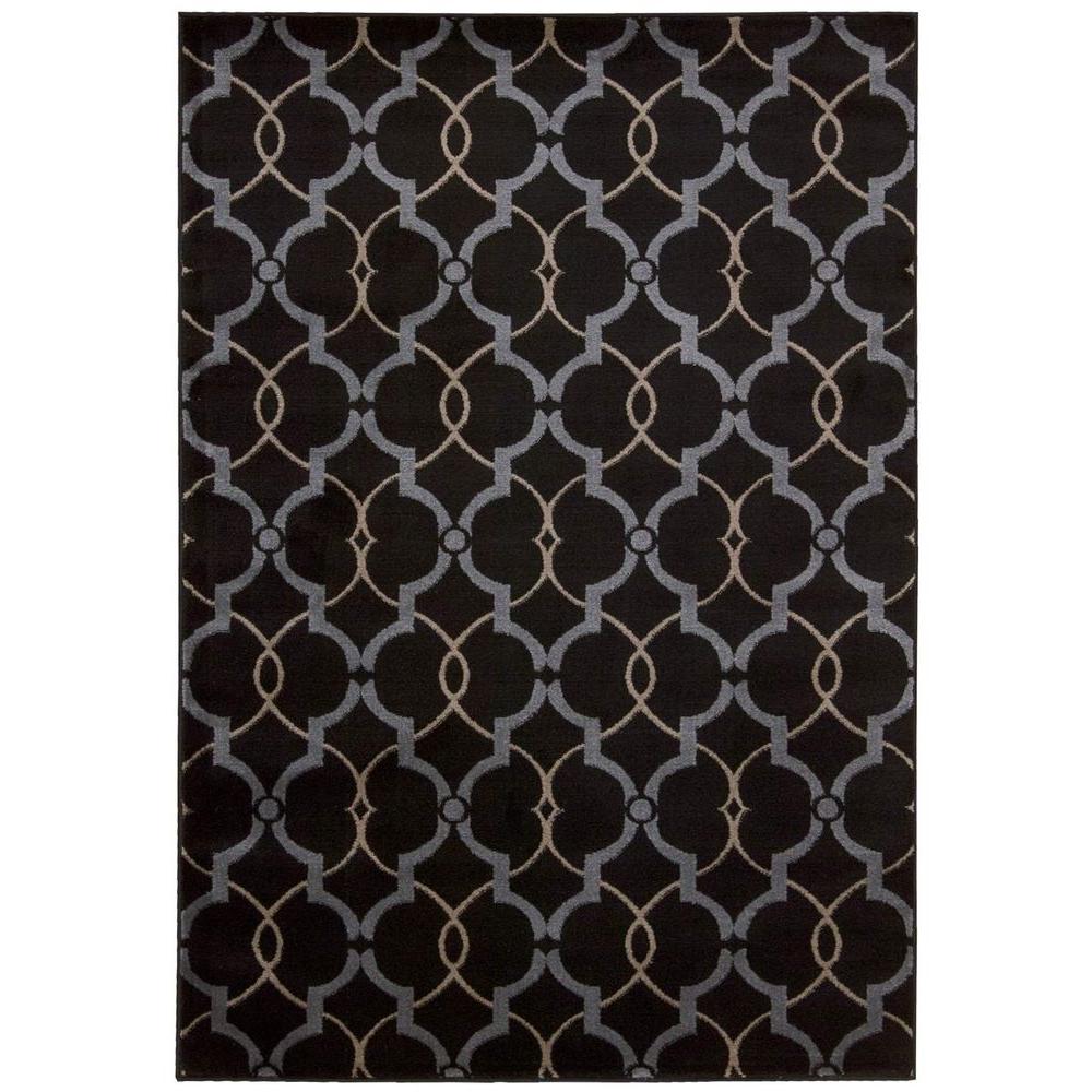 Nourison Nova Onyx 3 ft. 11 in. x 5 ft. 3 in. Area Rug274588 The Home Depot