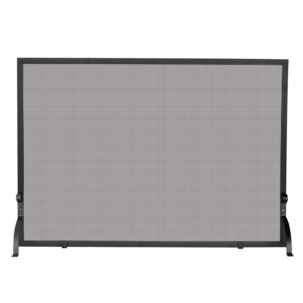 UniFlame Olde World Iron Medium Single-Panel Fireplace Screen by UniFlame
