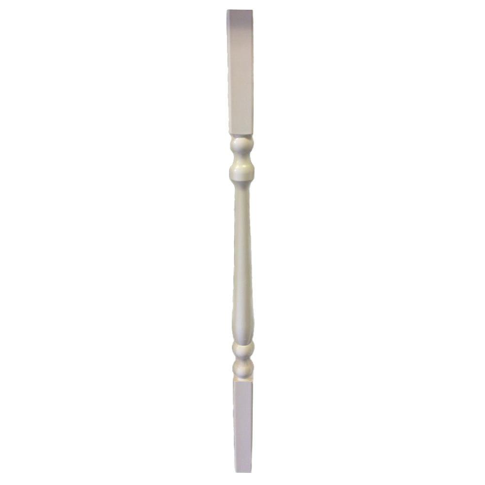 RDI Porch and Newel 5 in. x 5 in. x 108 in. Vinyl Turned Fence Post