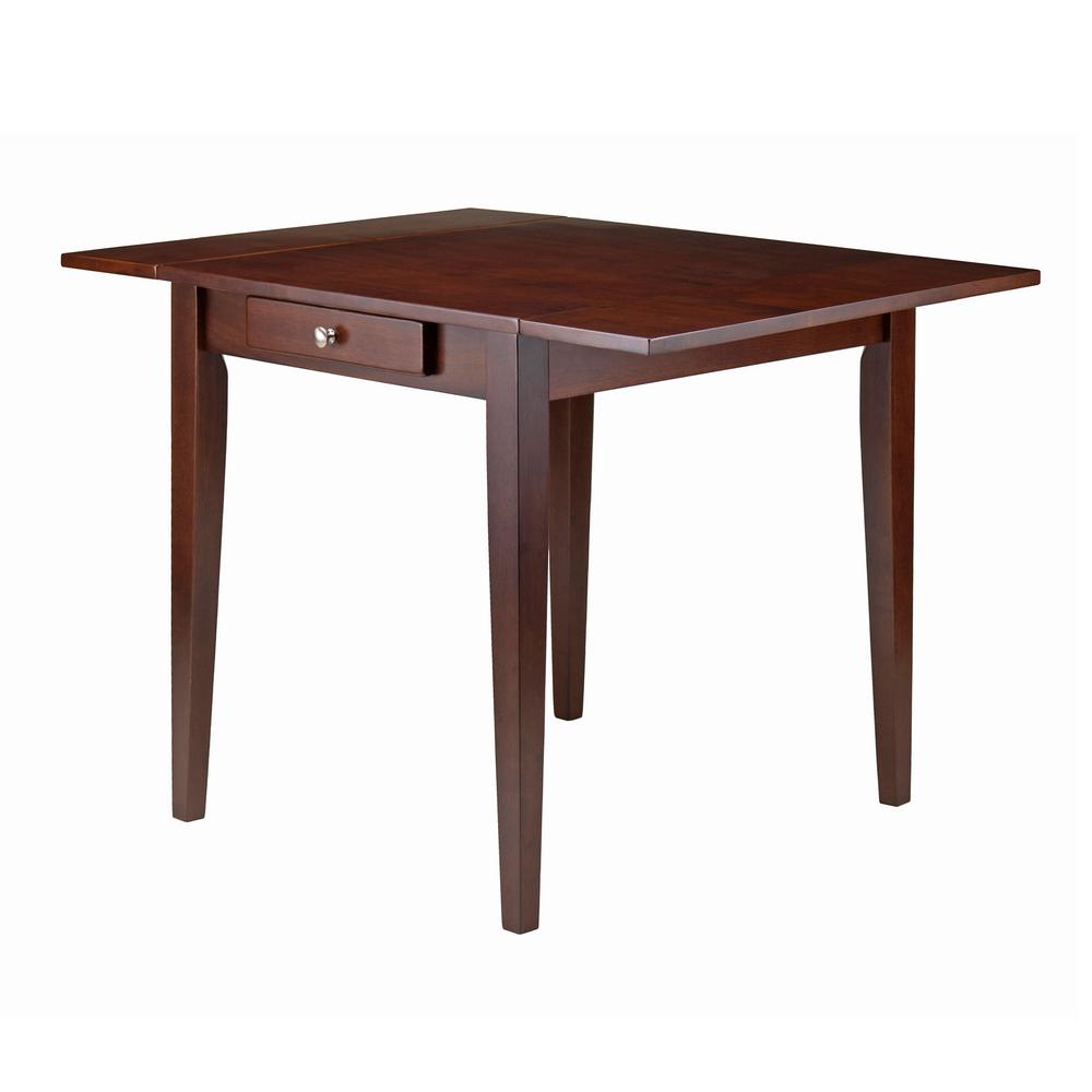 Winsome Wood Hamilton Walnut Double Drop Leaf Dining Table 94141 The Home Depot