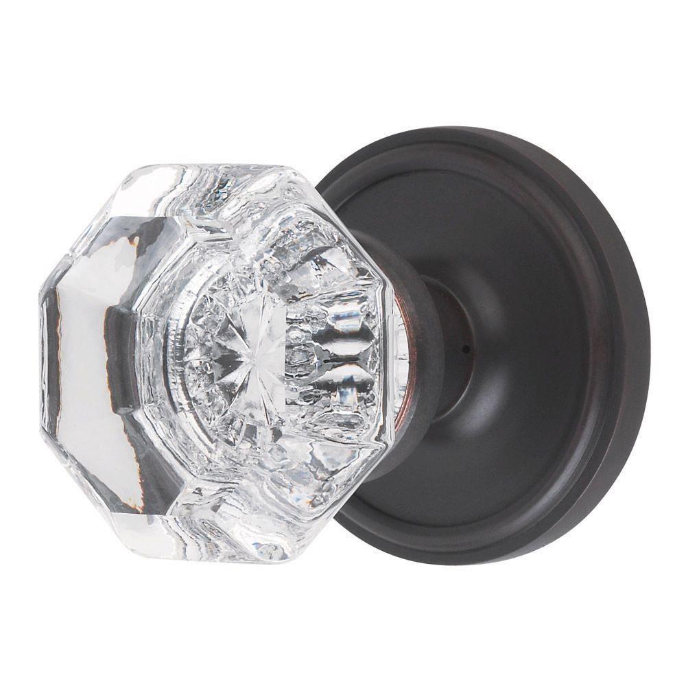 Baldwin Estate Classic Oil Rubbed Bronze FullDummy Door Knob5015 102 FD SET The Home Depot