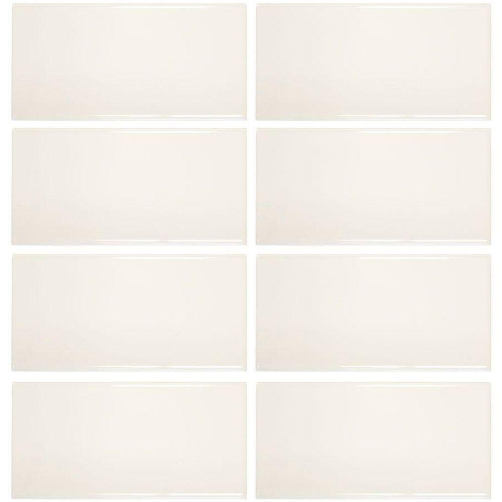Jeffrey Court Royal Cream 3 In X 6 Ceramic Wall Tile 8 Pack Jeffrey Court Royal Cream 3 In X 6 Ceramic Wall Tile 8 Pack 99505 The Home Depot