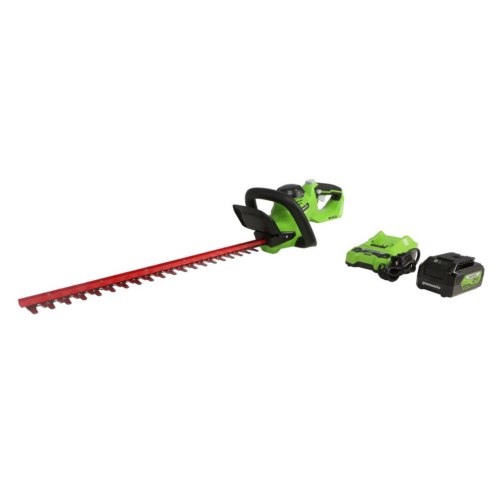 greenworks corded hedge trimmer