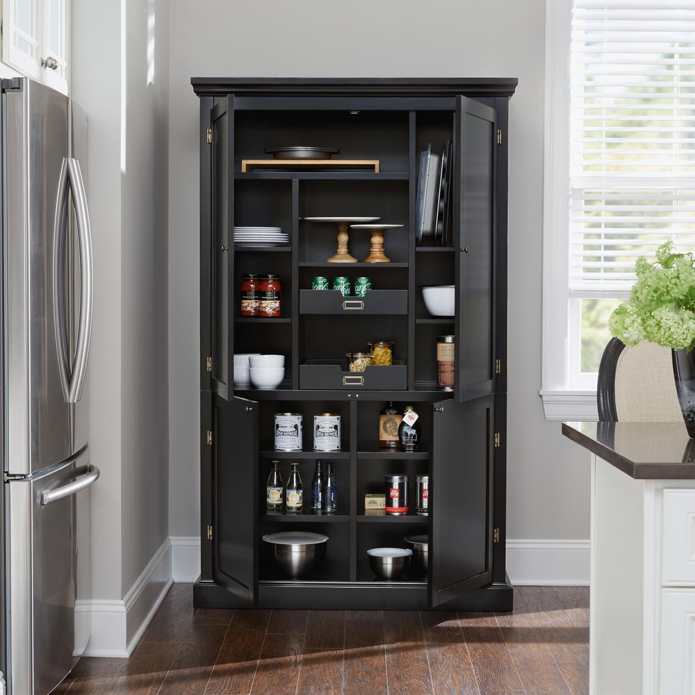 Home Decorators Collection Prescott Solid Black Modular Pantry