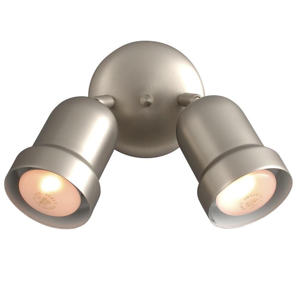 Pewter 2 Spot Light Track Lighting Kits The N 2 Light Pewter Track Head Spotlight With Directional Heads