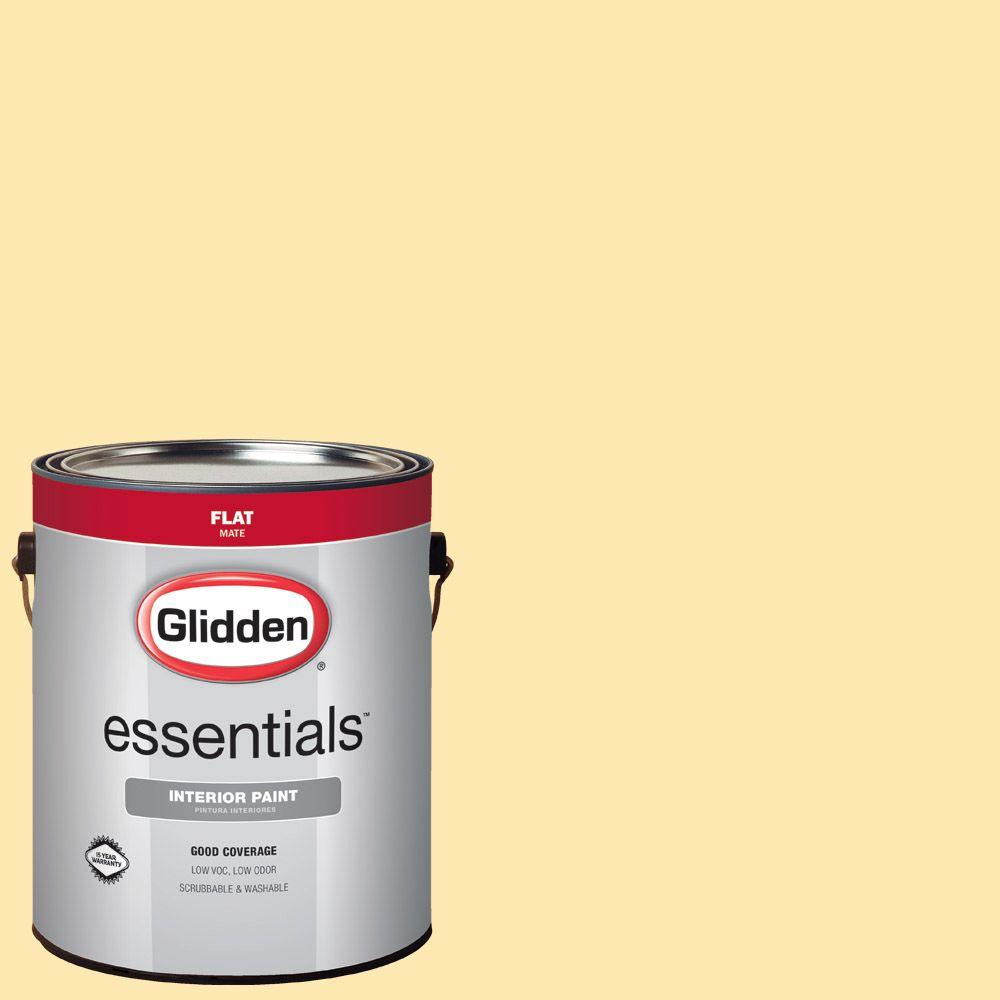 Glidden Essentials 1 Gal Hdgy44 Early Morning Sun Flat Interior Hdgy44 Early Morning Sun Flat Interior Paint