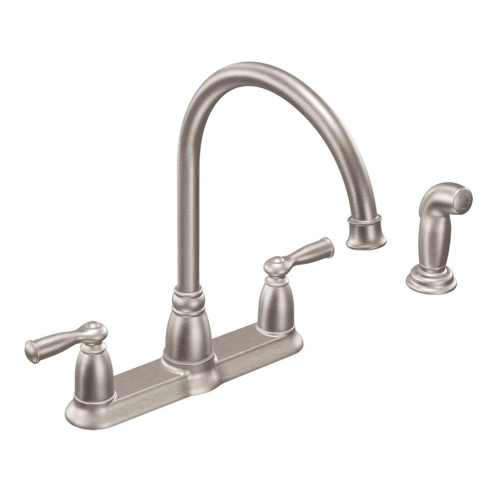 MOEN Banbury High-Arc 2-Handle Standard Kitchen Faucet ...