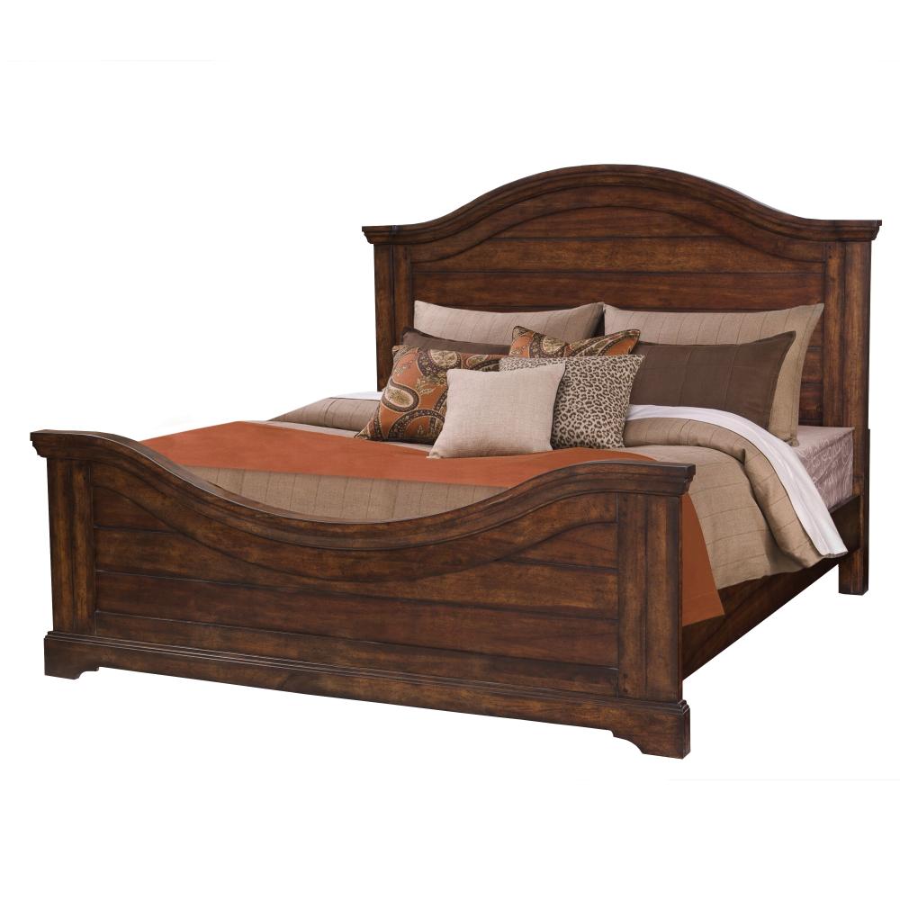 American Woodcrafters Stonebrook Queen Panel Bed 7800 50pan