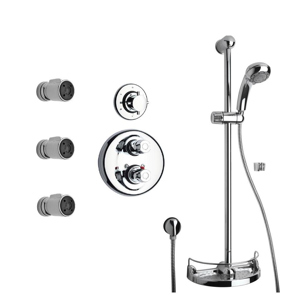 LaToscana Water Harmony Shower System 6 in. in ChromeSHOWER6CP The
