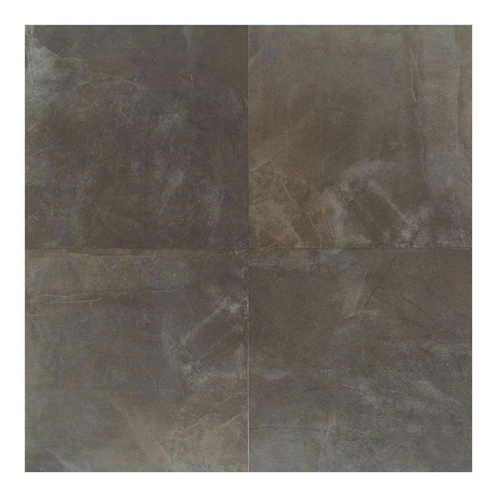 Green Porcelain Tile The Home Depot Concrete Connection City Elm 20 In X Porcelain Floor And Wall Tile