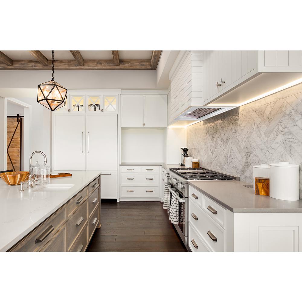 Hallman 46 in. 1000 CFM Insert Vent Hood with Lights in White