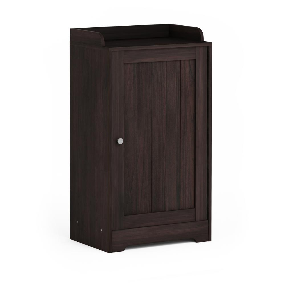 Furinno Indo Espresso Standing Louver Door Cabinet Fr18696ex The