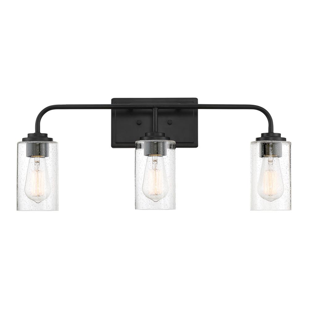 Matte Black Bathroom Light Fixtures Modern These vanity lights are