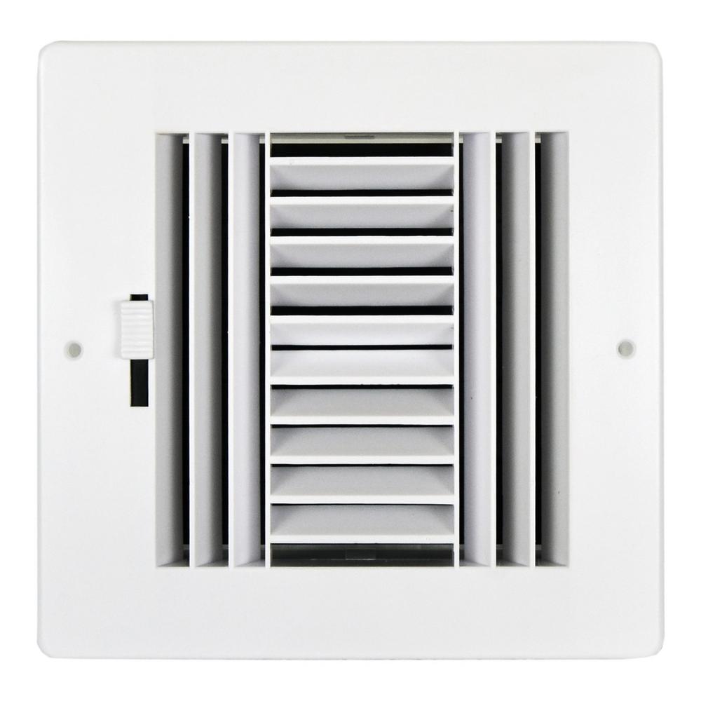 Venti Air 6 In X 6 In 4 Way Plastic Grilles Hps0606 The Home Depot