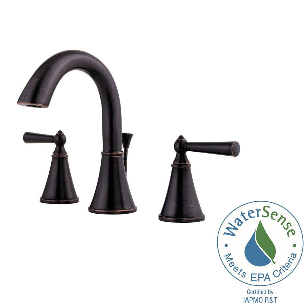 Handles Pfister Widespread Bathroom Sink Faucets Widespread 2 Handle Bathroom Faucet In Tuscan Bronze