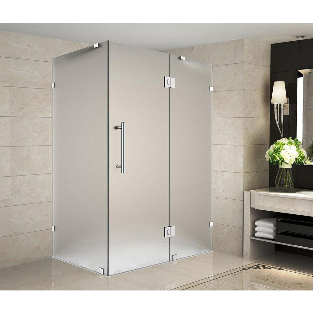 Aston Avalux 48 In X 34 In X 72 In Completely Frameless Hinged