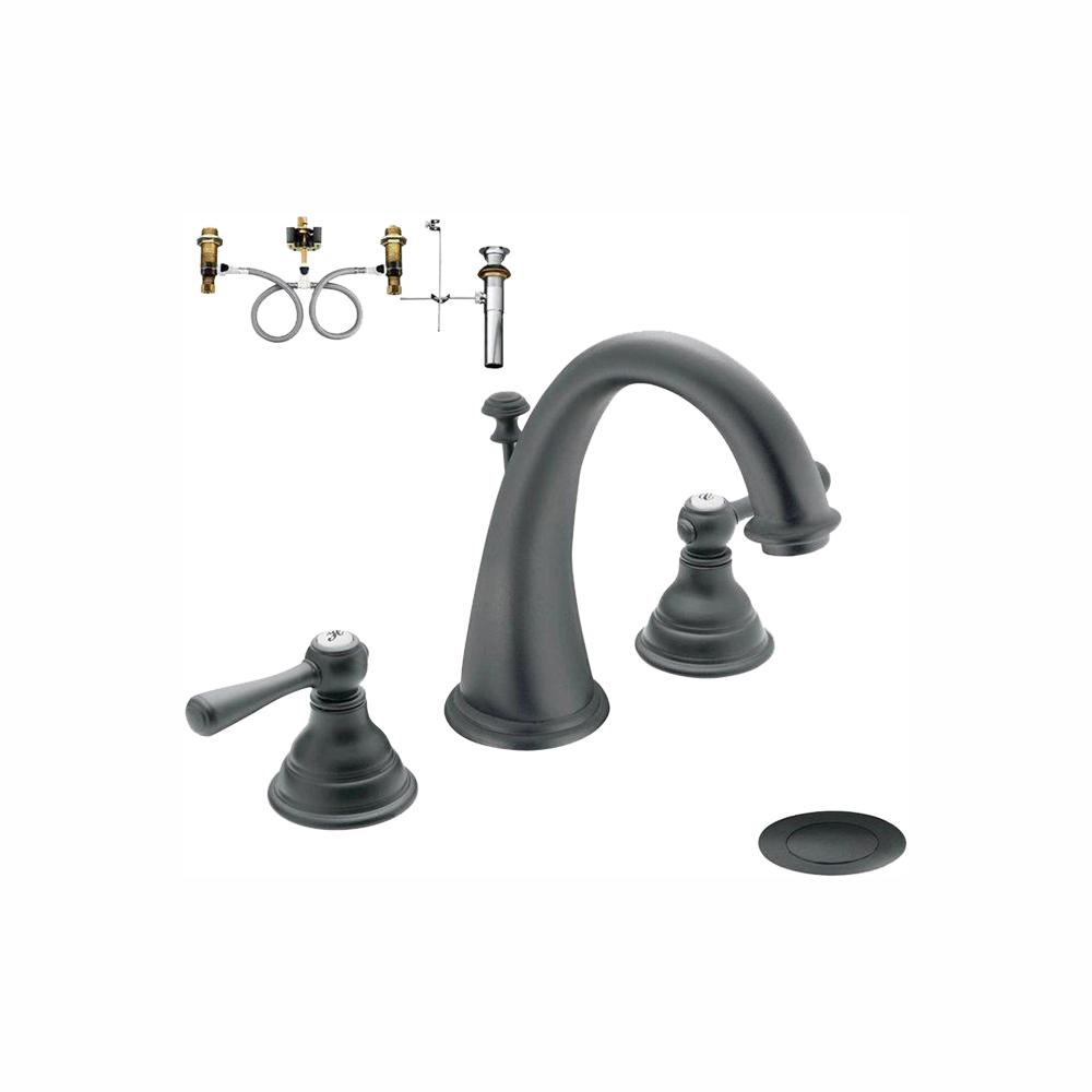 handles - black - moen - bathroom sink faucets - bathroom