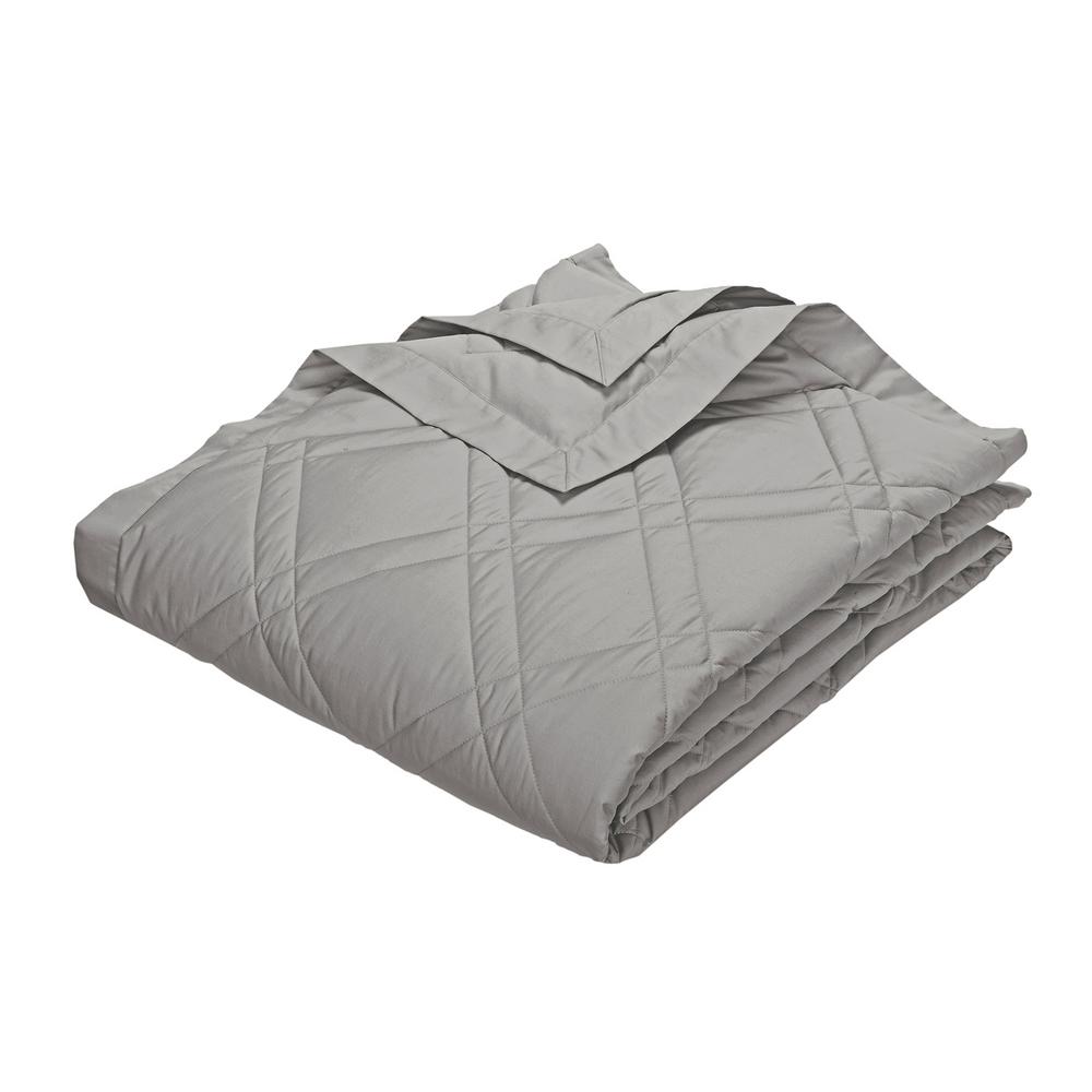 The Company Store Classic Down White Cotton King Quilted Blanket KO58K