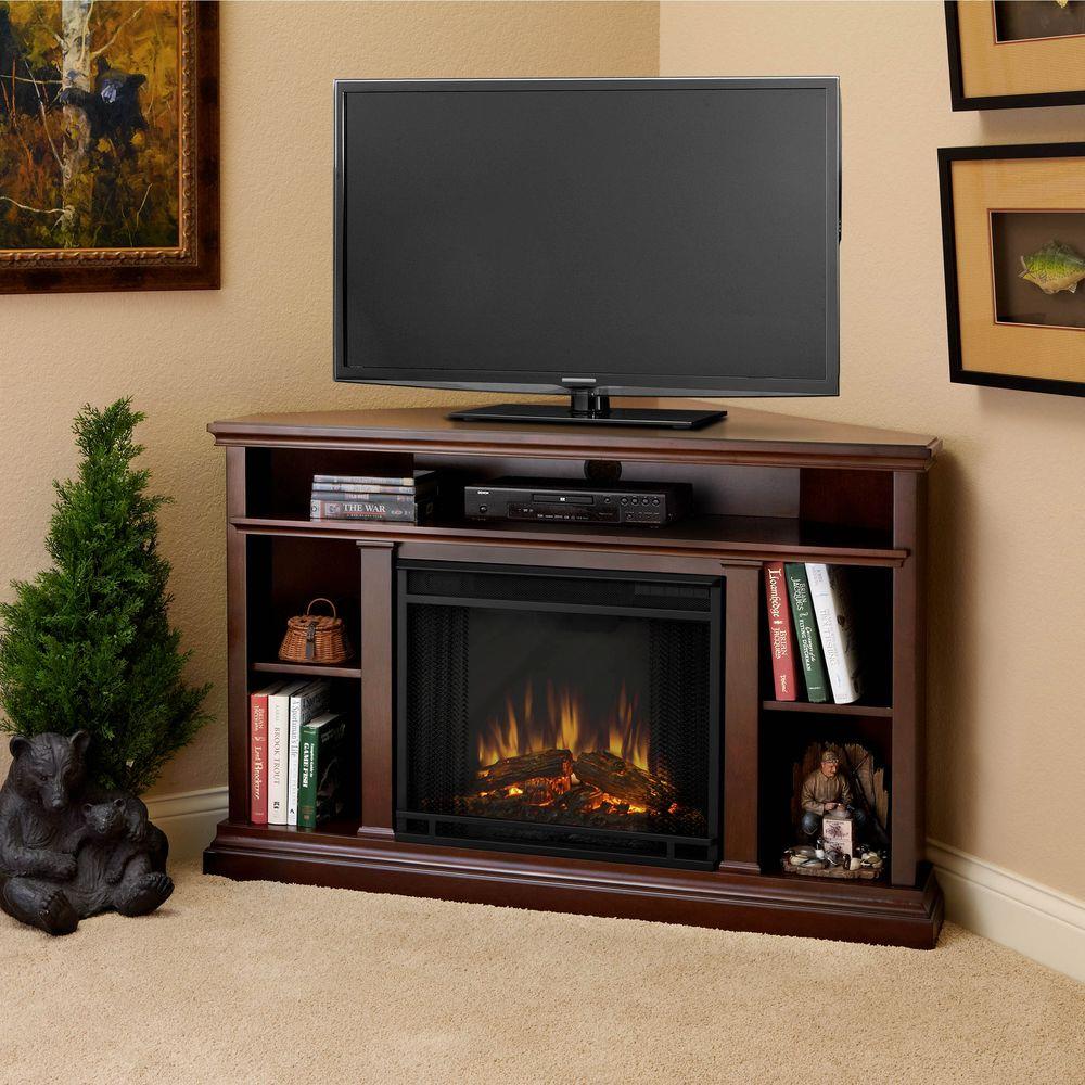 Real Flame Churchill 51 In Corner Media Console Electric