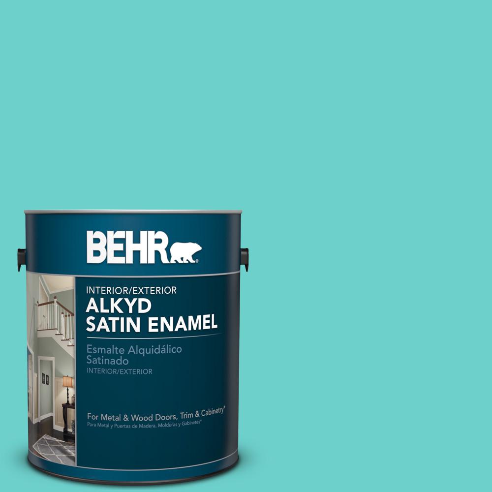 BEHR Premium Plus Ultra 1gal. P4401 Shimmering Pool Satin Enamel